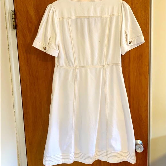 Pilcro and the Letterpress White Button-Down Dress - Picture 3 of 6
